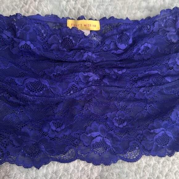 Fleur’t New Lace Bandeau Purple Medium - Picture 5 of 6